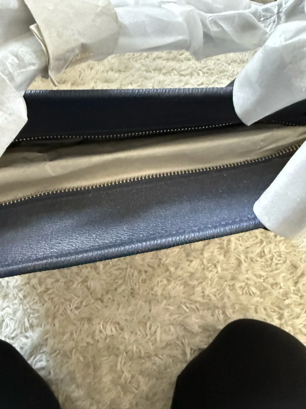 kate spade Navy and Cream Striped Tote - Picture 2 of 4